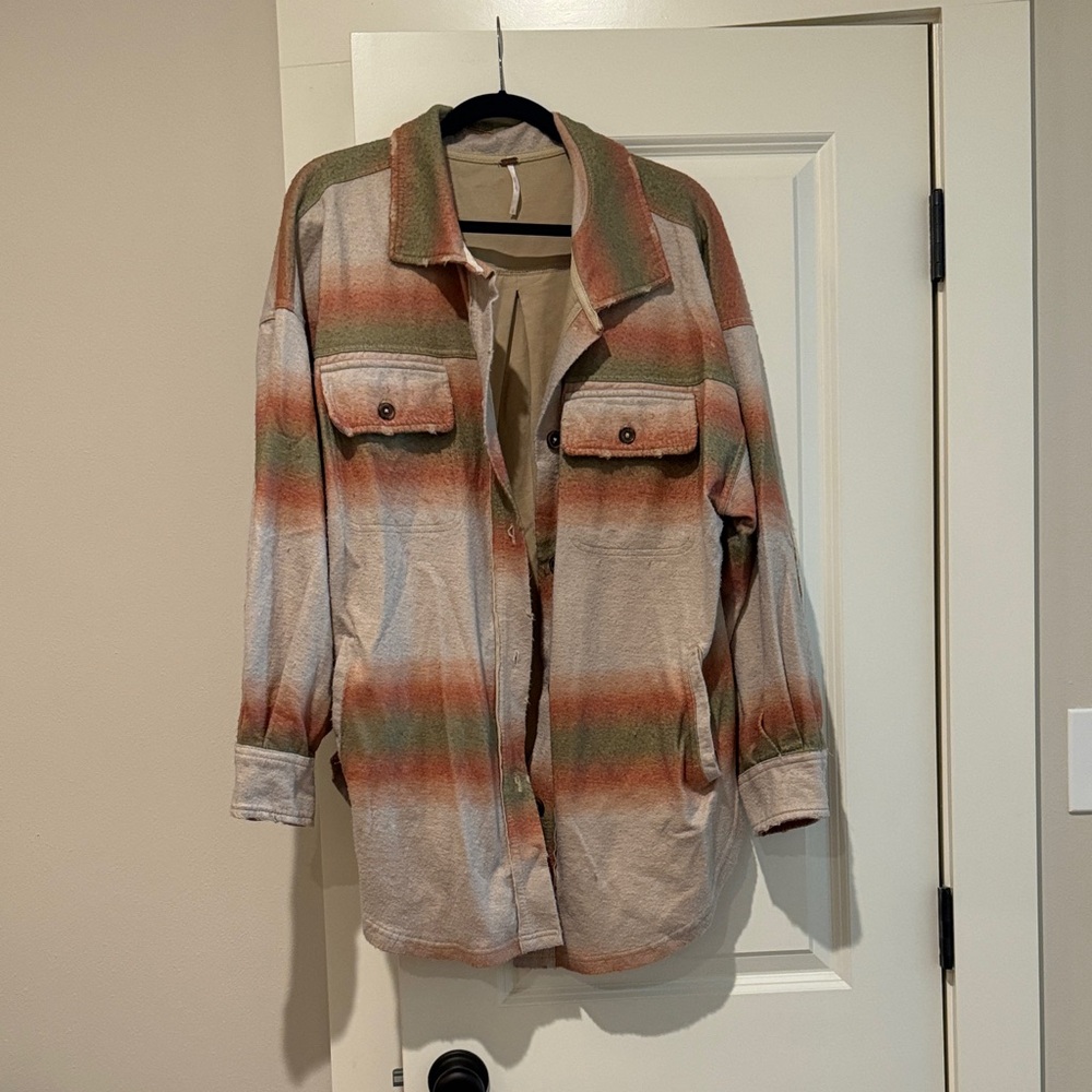 Free People Multicolor Striped Jacket